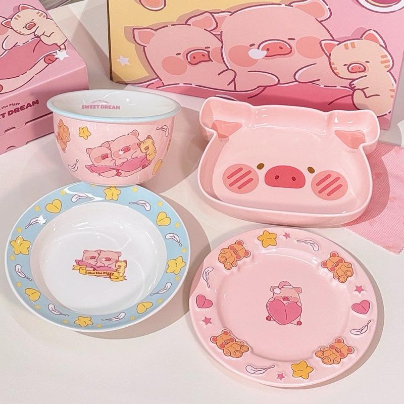 🔥單購區現貨🔥川島屋 罐頭豬 LuLu豬餐具 碗碟 喬遷禮-細節圖3