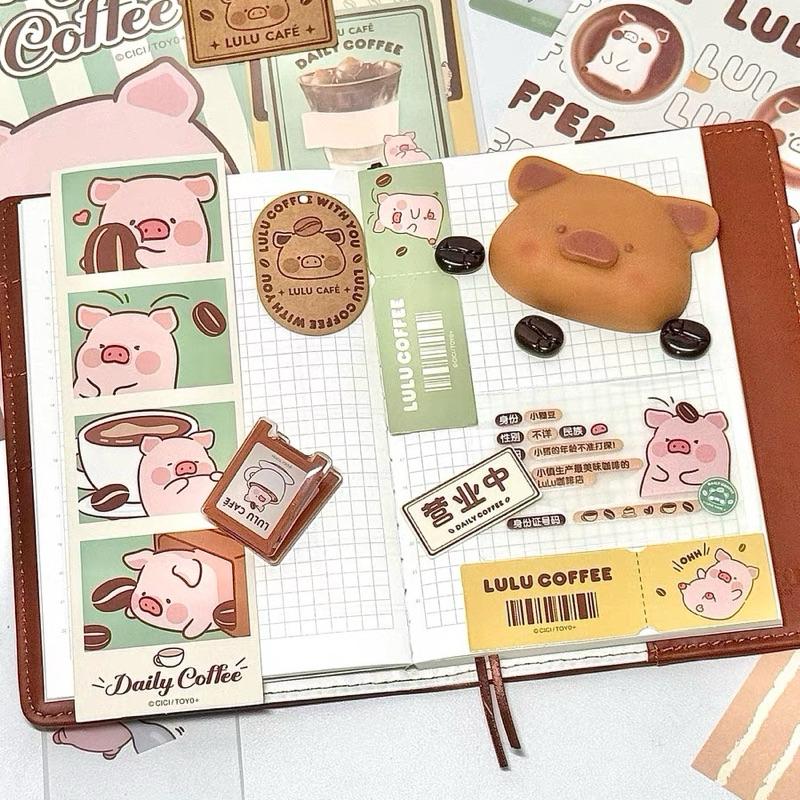 🔥現貨🔥九木雜物社 罐頭豬 LuLu豬 手帳本 手帳素材 筆記本-細節圖2