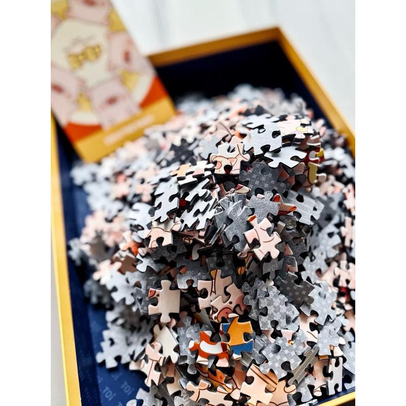 🔥預購🔥九木雜物社 罐頭豬 LuLu豬 百豬拼圖 1000片 送禮-細節圖6