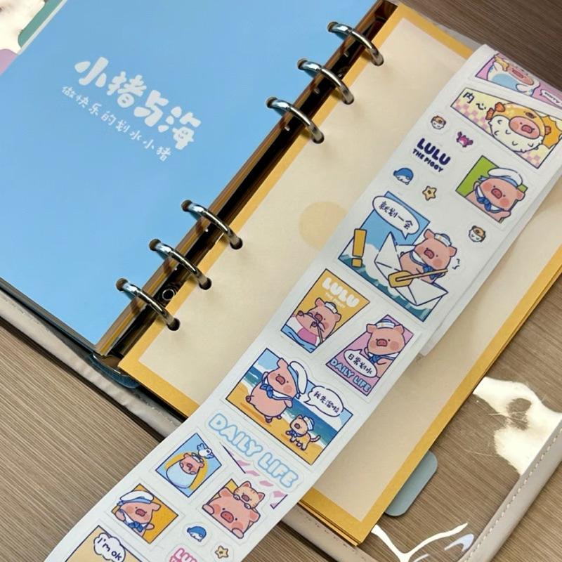 🔥預購🔥九木雜物社 線上限定 罐頭豬 LuLu豬 海洋系列 文具禮盒-細節圖5