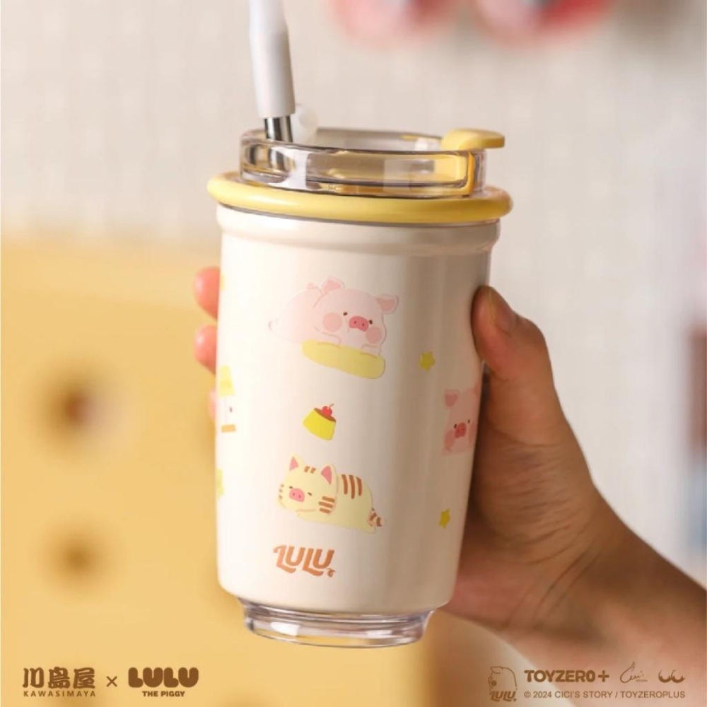 🔥現貨+預購🔥川島屋 罐頭豬 LuLu豬 吸管杯 水杯 保溫杯-細節圖5