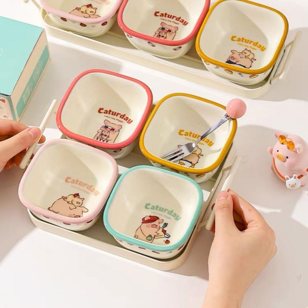 🔥現貨🔥川島屋 罐頭豬 LuLu豬餐具 調味料碟 水果碟 蘸醬碟-細節圖5