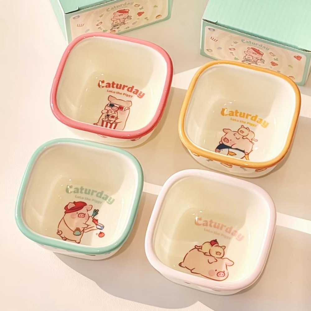 🔥現貨🔥川島屋 罐頭豬 LuLu豬餐具 調味料碟 水果碟 蘸醬碟-細節圖6