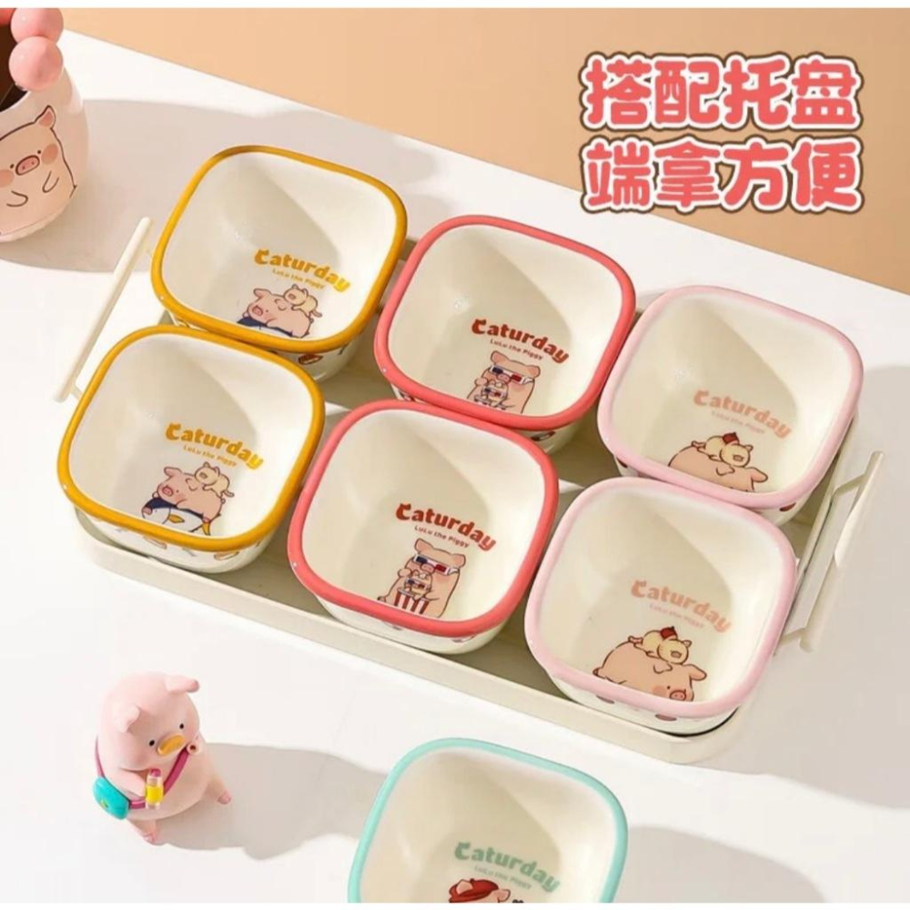 🔥現貨🔥川島屋 罐頭豬 LuLu豬餐具 調味料碟 水果碟 蘸醬碟-細節圖9