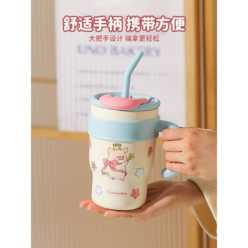 🔥現貨+預購🔥川島屋 罐頭豬 LuLu豬 吸管杯 冰壩杯 保溫杯 大容量 飲料杯 700ml 120ml-細節圖7