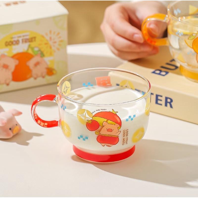 🔥現貨🔥川島屋 罐頭豬 LuLu豬 玻璃杯 水杯 牛奶杯 水果杯-細節圖6