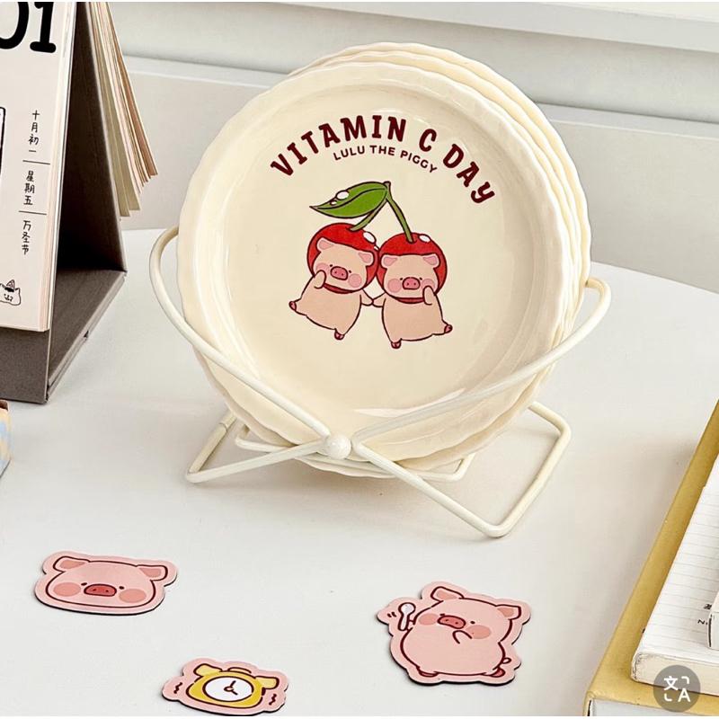 🔥現貨🔥川島屋 罐頭豬 LuLu豬 菜盤 菜碟 零食盤 水果盤 吐骨碟 盤子-細節圖3