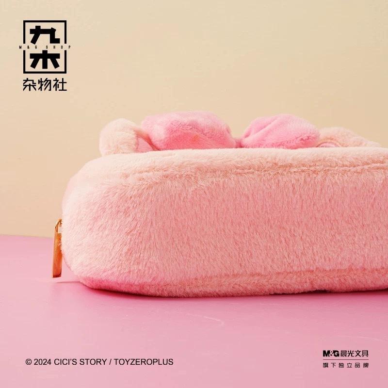 🔥現貨🔥九木雜物社 罐頭豬 LuLu豬 筆袋 毛絨筆袋 造型筆袋 化妝包 收納包-細節圖2