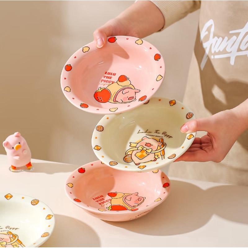 🔥現貨+預購🔥川島屋 罐頭豬 LuLu豬 優格碗 沙拉碗 水果碗 甜點碗-細節圖3