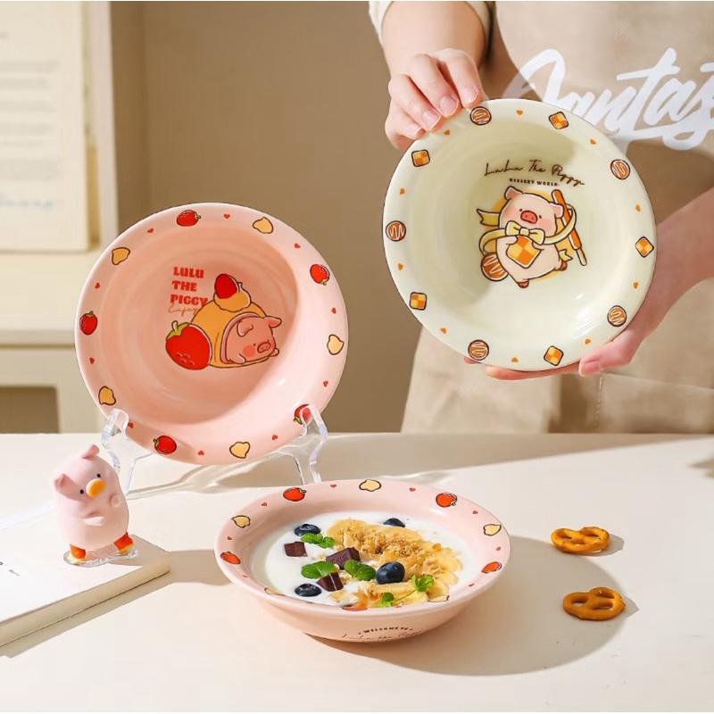 🔥現貨+預購🔥川島屋 罐頭豬 LuLu豬 優格碗 沙拉碗 水果碗 甜點碗-細節圖4