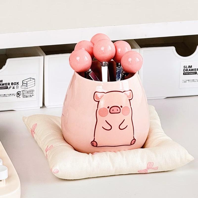 🔥現貨🔥川島屋 罐頭豬 LuLu豬 水果叉 甜品叉 不鏽鋼叉-細節圖3