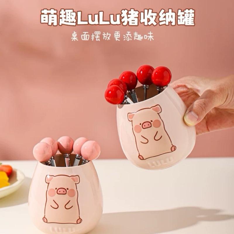 🔥現貨🔥川島屋 罐頭豬 LuLu豬 水果叉 甜品叉 不鏽鋼叉-細節圖6