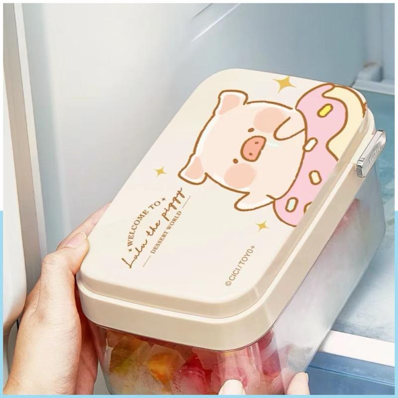 🔥現貨🔥川島屋 罐頭豬 LuLu豬 製冰盒 冰塊模具 旋轉式冰塊盒 送冰鏟-細節圖5