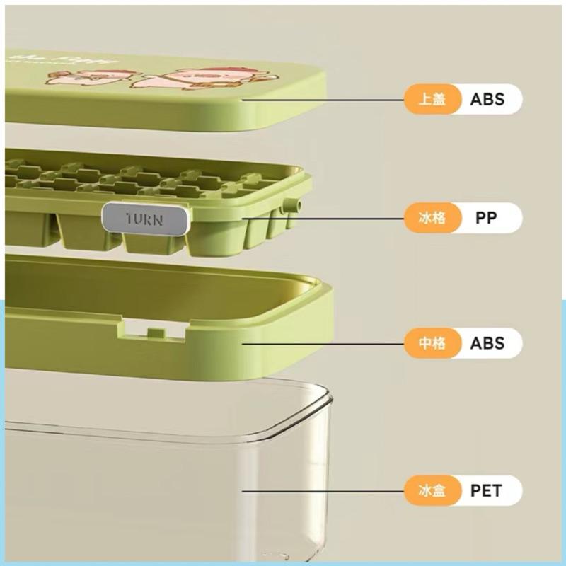 🔥現貨🔥川島屋 罐頭豬 LuLu豬 製冰盒 冰塊模具 旋轉式冰塊盒 送冰鏟-細節圖7