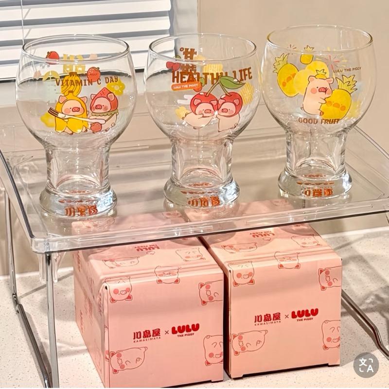 🔥現貨🔥川島屋 罐頭豬 LuLu豬 啤酒杯 飲料杯 玻璃杯-細節圖3