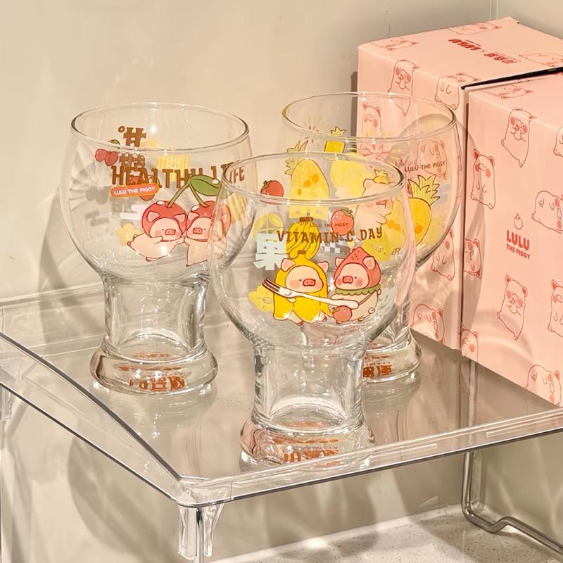 🔥現貨🔥川島屋 罐頭豬 LuLu豬 啤酒杯 飲料杯 玻璃杯-細節圖4