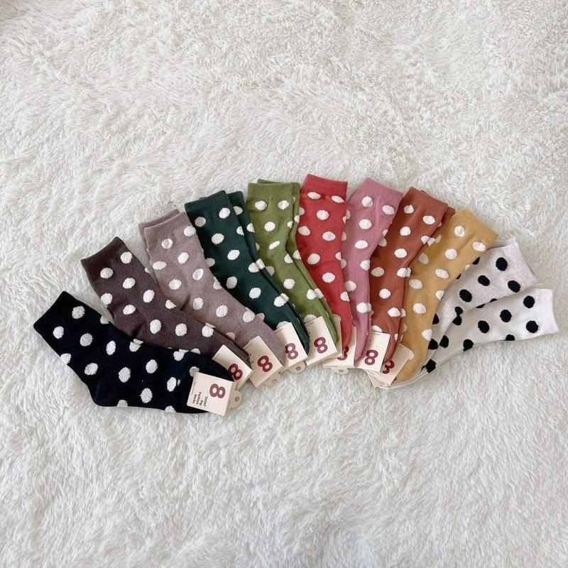 【F1027】正韓可愛立體點點半筒襪 保暖襪 女長襪 小腿襪-細節圖3