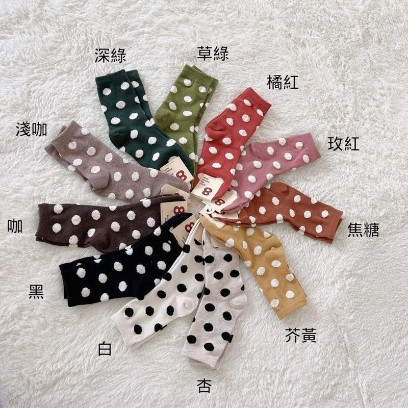 【F1027】正韓可愛立體點點半筒襪 保暖襪 女長襪 小腿襪-細節圖8