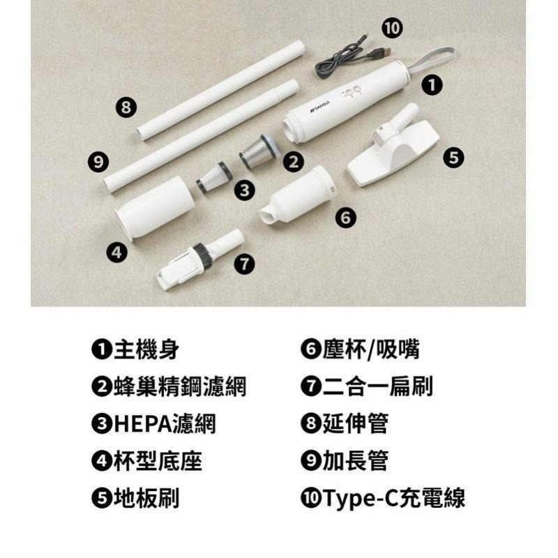 SANSUI山水 輕淨吸迷你無線吸塵器 塵蹣 吸塵器 車用吸塵器-細節圖6