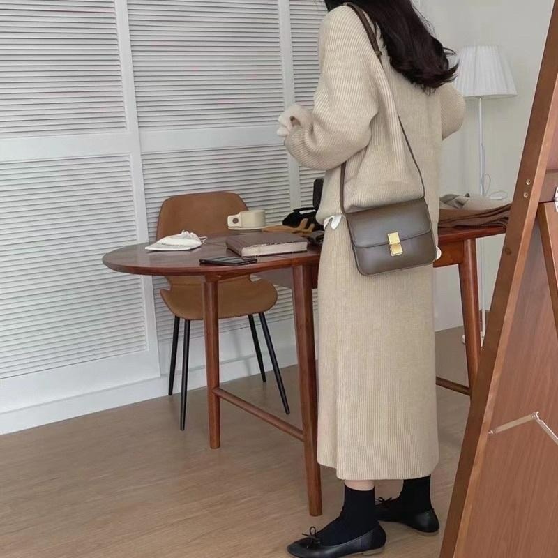 【D2056】  韓系質感針織套裝 針織兩件式 針織長裙 針織保暖套裝 毛衣長裙-細節圖2