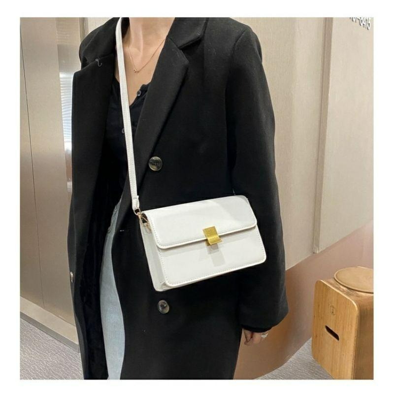 【E1005】復古小方包 鎖扣包 IG 網美款 百搭斜背包 外出包 迷你包-細節圖5