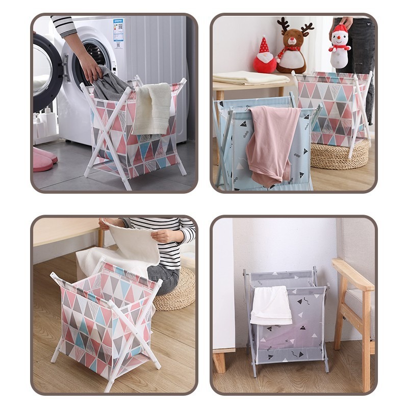 摺疊式防水洗衣籃 - 摺疊洗衣籃 髒衣收納籃 大容量收納籃 衣物收納桶 收納籃 洗衣籃 髒衣籃 髒衣簍 收納袋-細節圖6