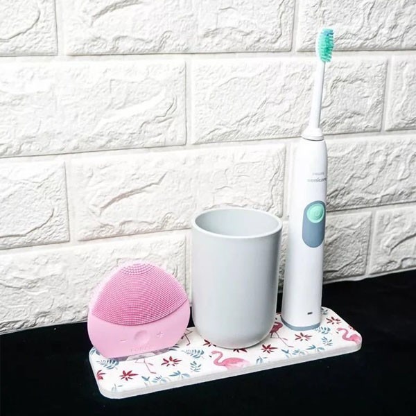 【台灣現貨】長型 珪藻土杯墊-細節圖6