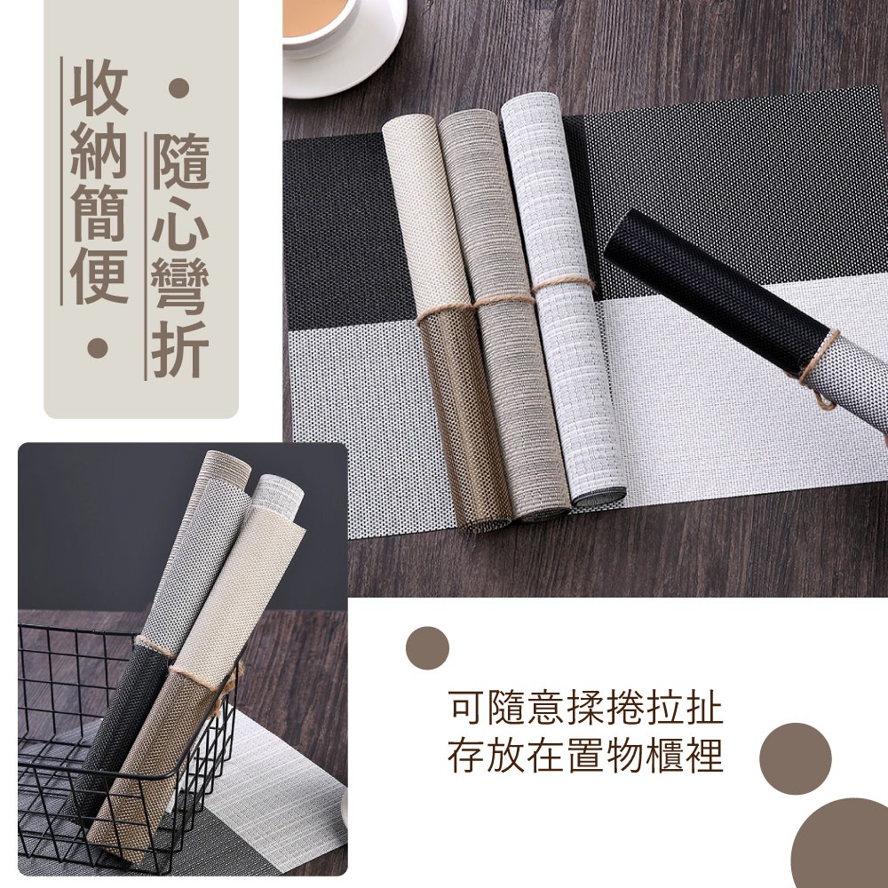 PVC北歐風餐桌隔熱墊-細節圖3