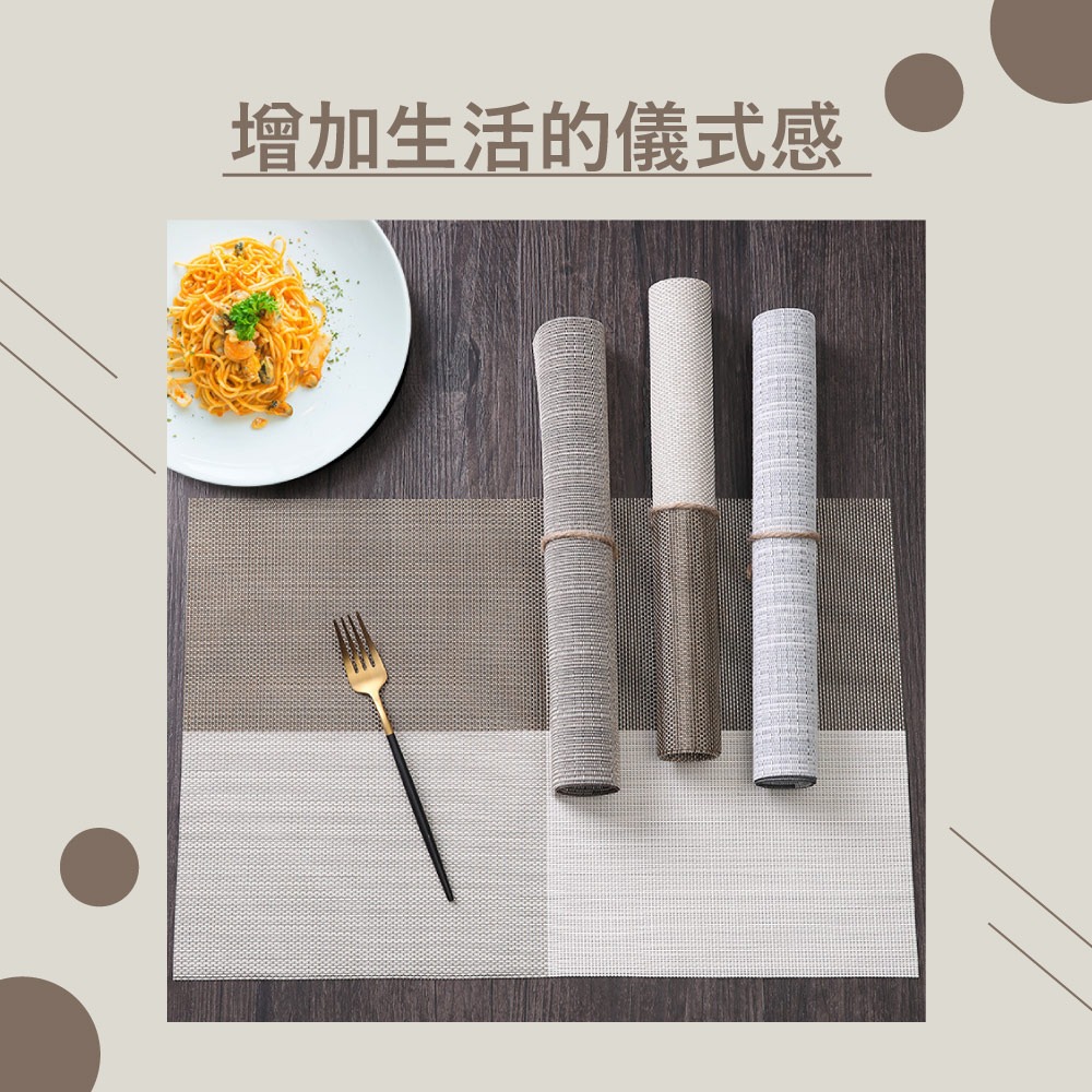 PVC北歐風餐桌隔熱墊-細節圖5