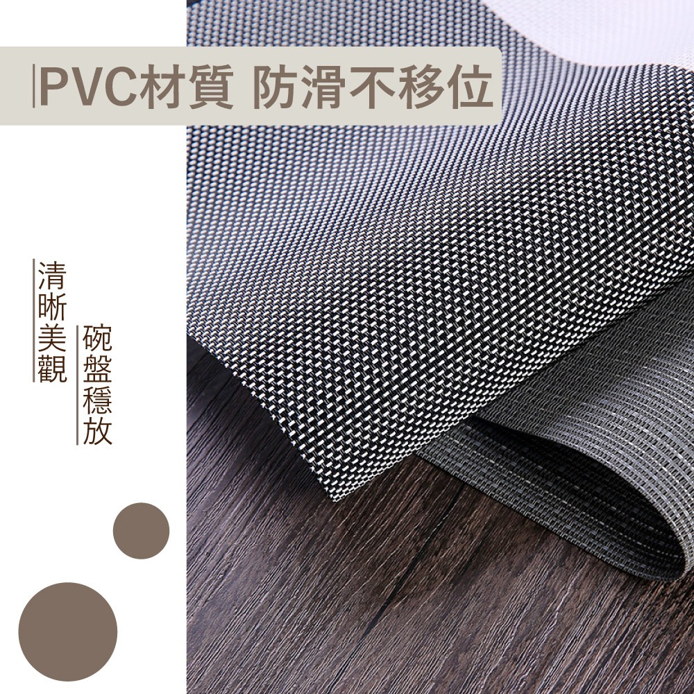 PVC北歐風餐桌隔熱墊-細節圖6