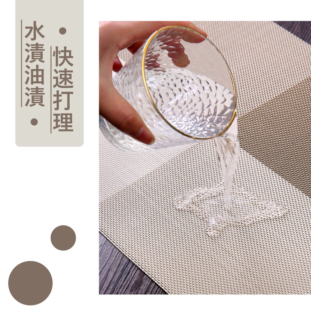 PVC北歐風餐桌隔熱墊-細節圖7