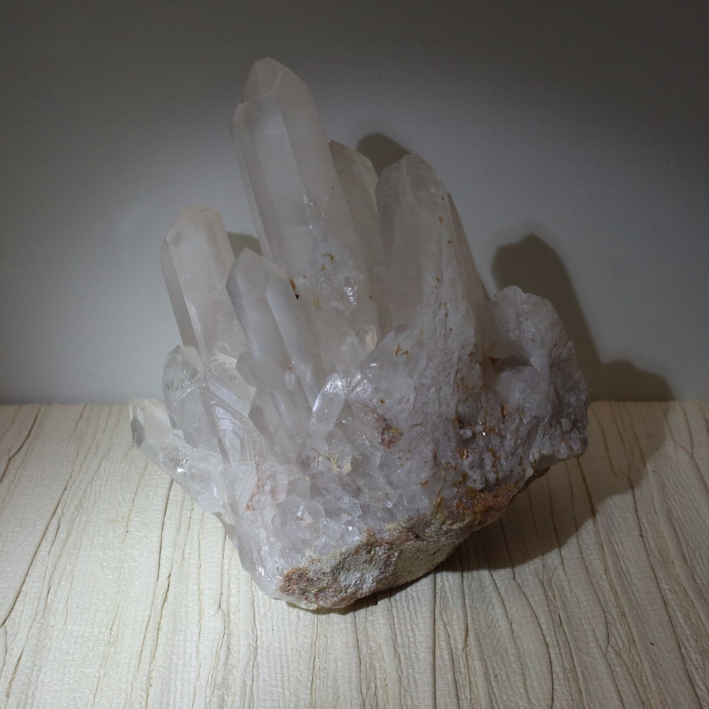 CRYSTALLO-白水晶簇 #90006 偏粉 本商品頁圖片皆為同一個晶簇-細節圖4