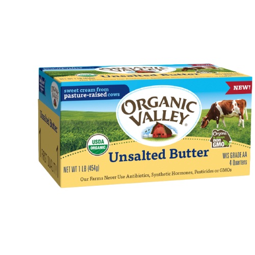 【布緯食聊】Organic Valley 有機無鹽草飼奶油/美國原裝空運來台/台灣維一的有機奶油/三大認證
