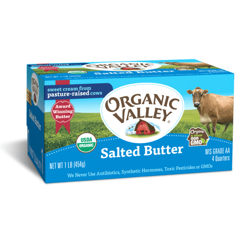 【布緯食聊】Organic Valley有機有鹽奶油,無抗生素.無動物用藥,無反式脂肪.純草飼奶油