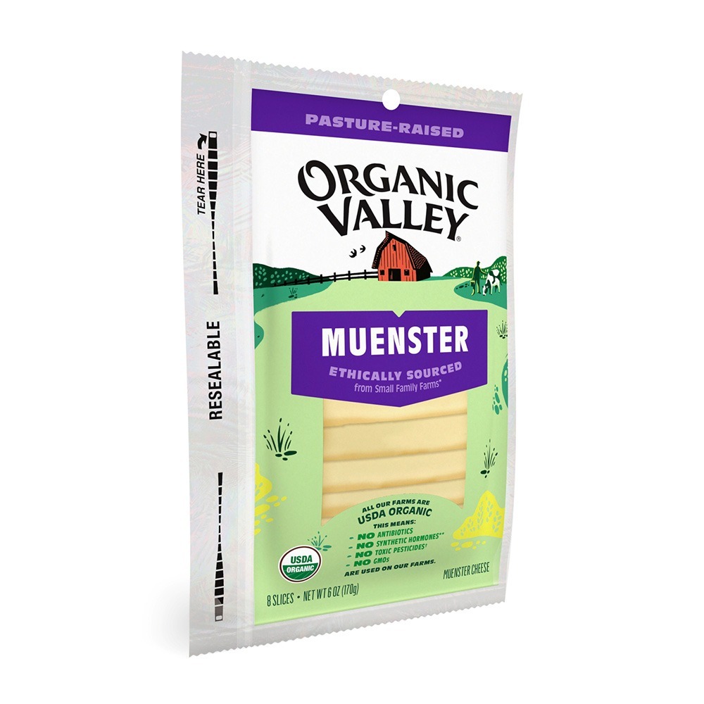 【布緯食聊】Organic valley有機明斯特乳酪片-細節圖2