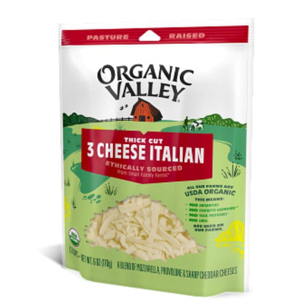 【布緯食聊】Organic Valley有機義大利三色混合乳酪絲-細節圖2