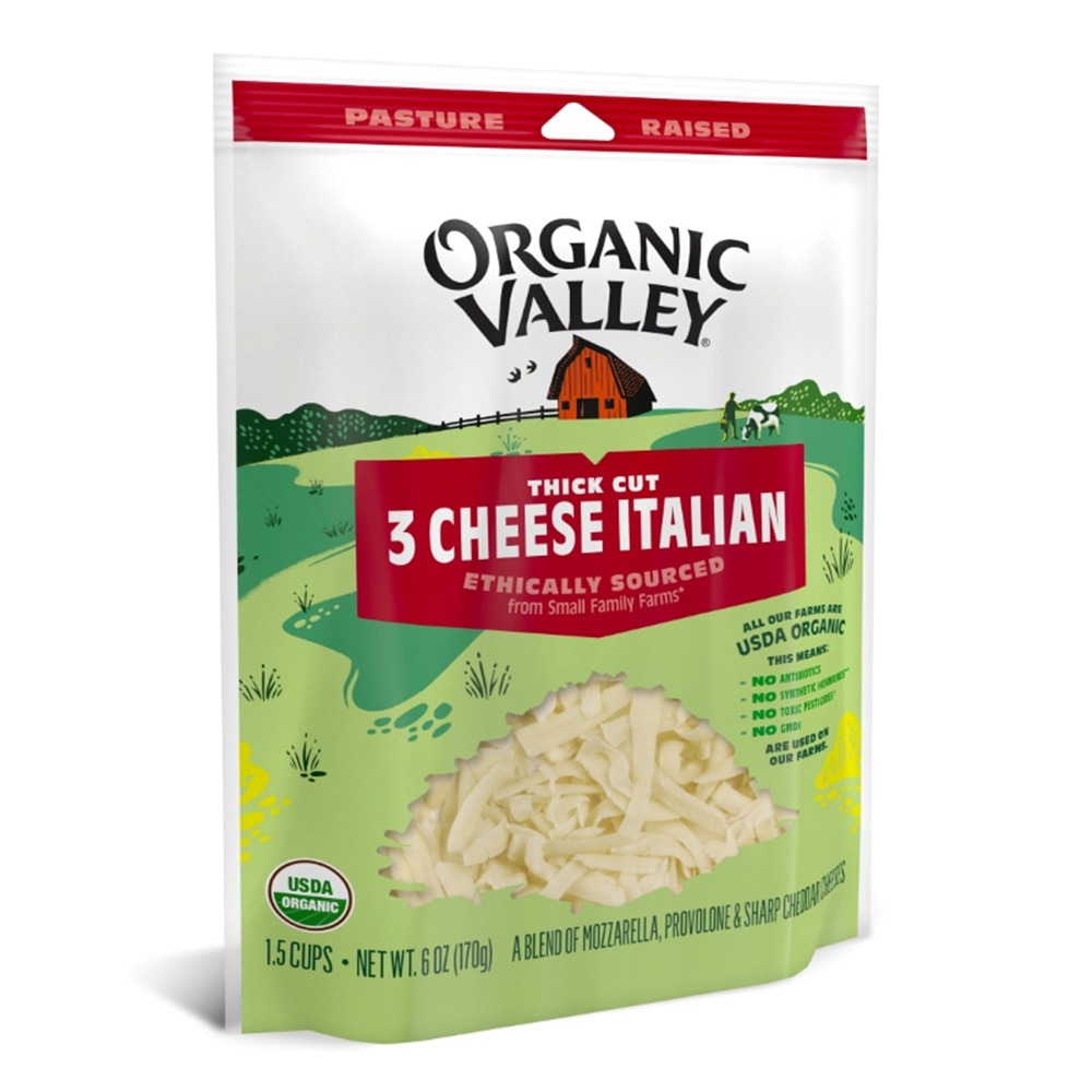 【布緯食聊】Organic Valley有機義大利三色混合乳酪絲-細節圖3