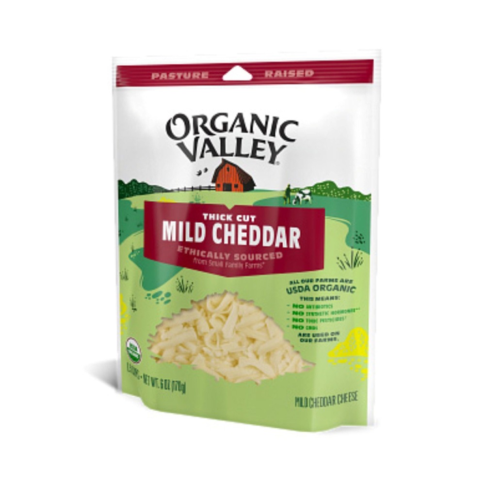 【布緯食聊】Organic Valley有機淡味切達乾酪絲-細節圖2