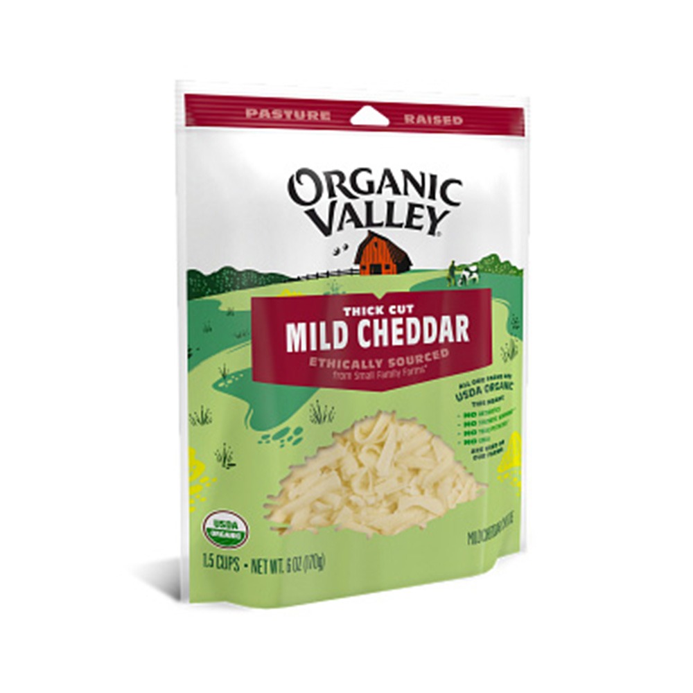 【布緯食聊】Organic Valley有機淡味切達乾酪絲-細節圖3