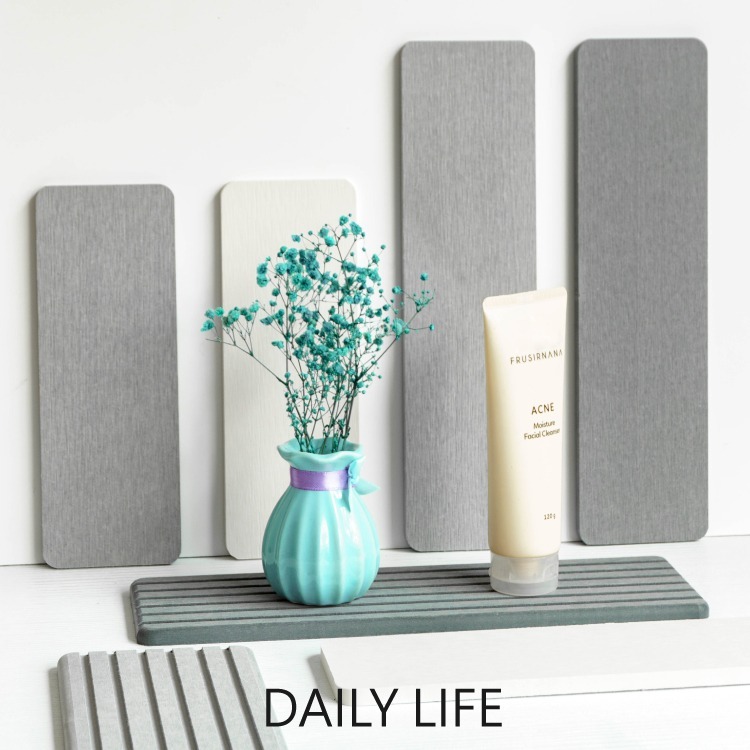 DAILY LIFE 硅藻土洗漱墊 珪藻土洗漱墊 珪藻土 硅藻土 矽藻土杯墊 置物 吸水 牙刷架-細節圖8