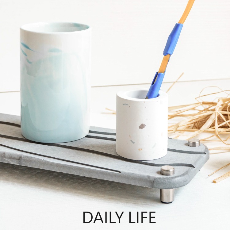 DAILY LIFE 珪藻土電動牙刷座 水磨石 硅藻土牙刷架-細節圖7