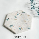 DAILY LIFE 珪藻土杯墊 水磨石花紋 矽藻土水杯墊-規格圖7