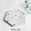 DAILY LIFE 珪藻土杯墊 水磨石花紋 矽藻土水杯墊-規格圖7