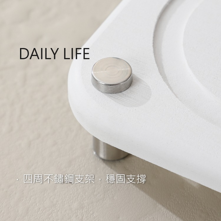 DAILY LIFE 硅藻土牙刷杯架 牙刷置物架 珪藻土 硅藻土杯墊 洗手台 廚房浴室 矽藻土洗漱墊-細節圖6