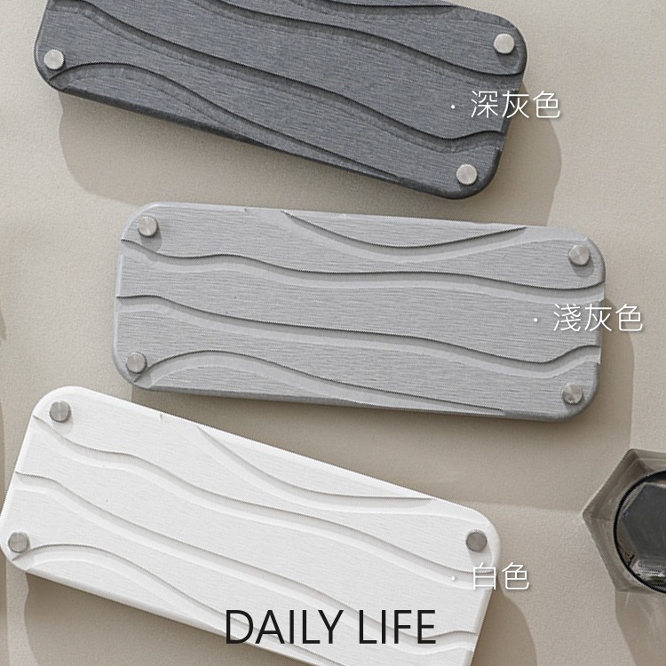 DAILY LIFE 硅藻土牙刷杯架 牙刷置物架 珪藻土 硅藻土杯墊 洗手台 廚房浴室 矽藻土洗漱墊-細節圖9