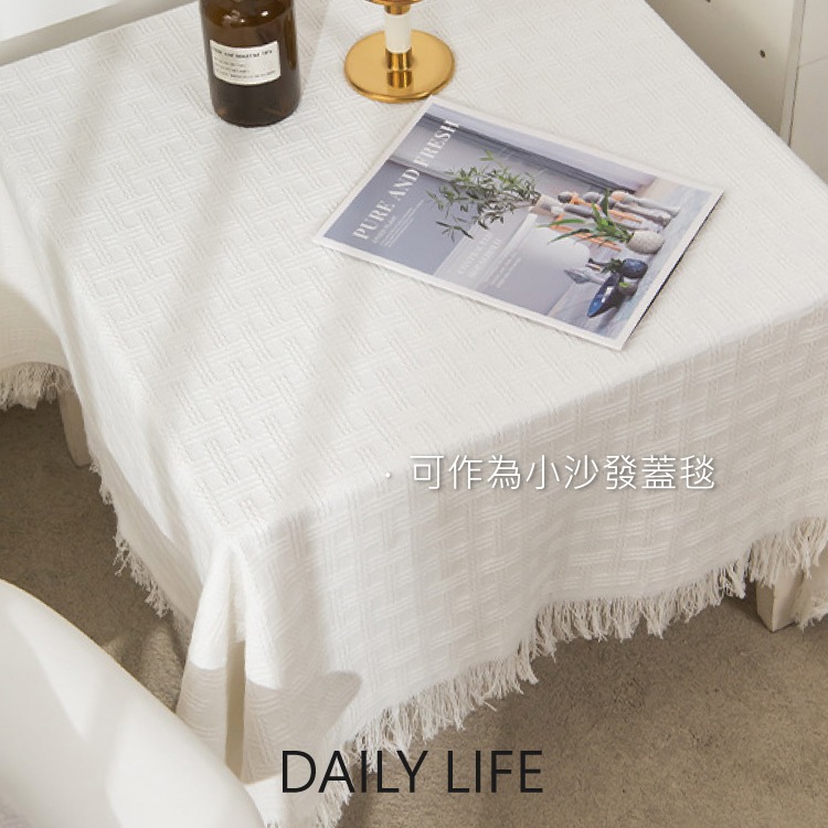 法式餐桌布 桌巾 圓桌巾 棉麻桌巾布 桌墊ins-細節圖6