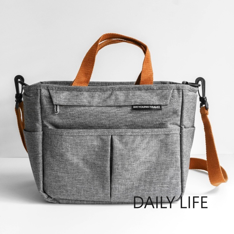 DAILY LIFE 便當袋 保溫袋 保冷袋 餐袋保溫便當袋防水保冰袋加厚大容量 斜背側背保溫袋野餐提袋便當包-規格圖7