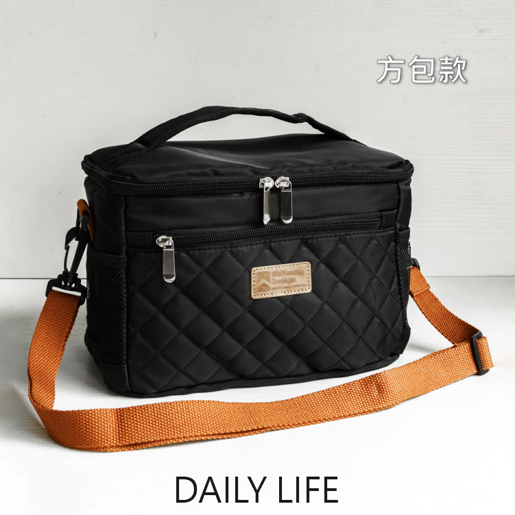 DAILY LIFE 保溫保冷便當袋 防潑水餐袋便當袋 大容量便當包 肩背手提兩用 上班族學生外出旅遊野餐-規格圖8