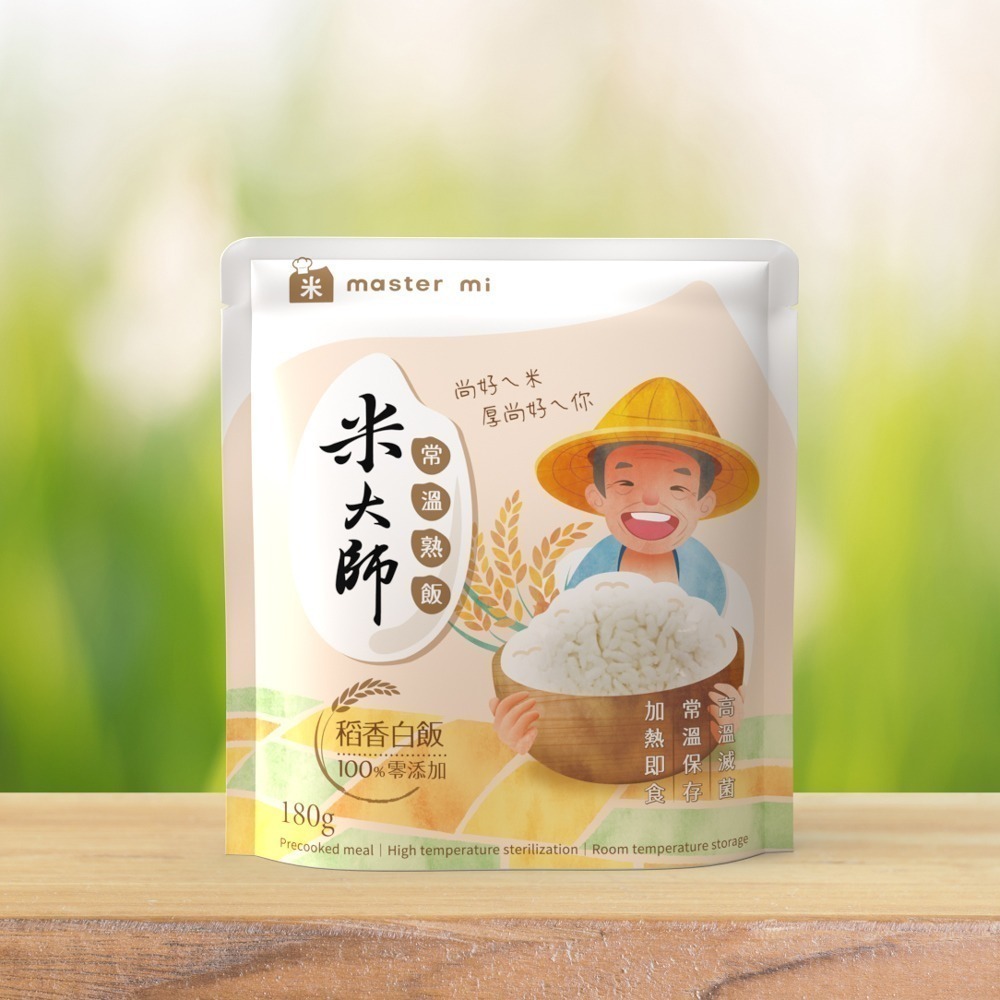 【米大師 Master Mi】常溫熟飯-稻香白飯 (家庭號 180g/包x12入)-細節圖3