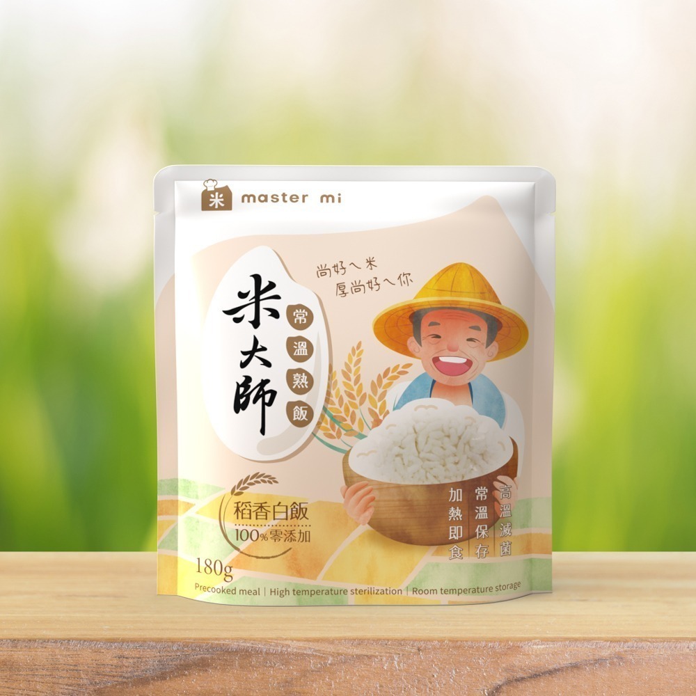 【米大師 Master Mi】常溫熟飯-稻香白飯 (180g/包)-細節圖2